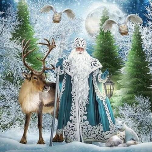 Diamond embroidery Santa Claus Full Square/Round 5D DIY Diamond Painting Christmas Decoration Home Picture Of Rhinestone gift