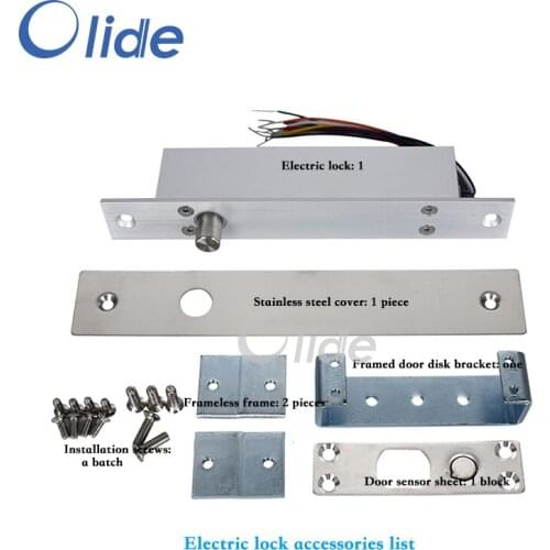 Automatic Door Lock DC 12V/DC 24V Electronic Door Lock,Electric Lock Time Is Adjustable With Access Control System