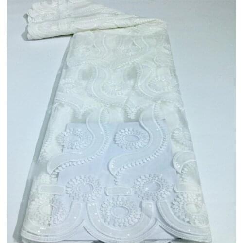 White African Tulle Milk Slik Lace Fabric 2021 High Quality Lace Latest Nigerian Lace Fabrics Sewing French Lace Fabric xc67-497
