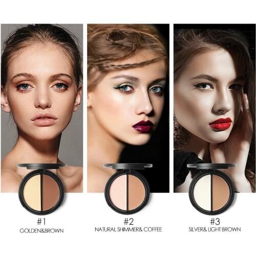 Shimmer Bronzer and Highlighters Powder Makeup Concealer Highlighter for Face Stick Palette Makeup Contour