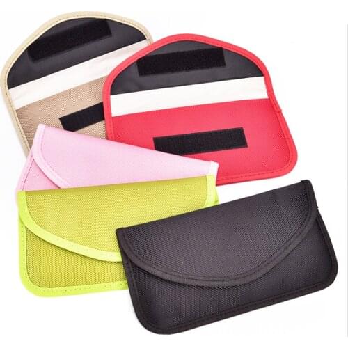 100pcs/lot Cell Phone RF Signal Shield Blocking Jammer Bag Mobile Pouch Case for Samsung iPhone Anti-Degaussing Anti-Radiation