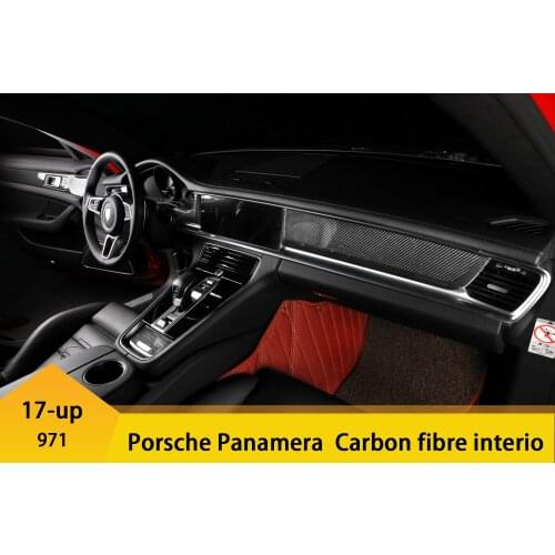 For Porsche Panamera 17-up, Car Interior Accessories, Carbon Fiber Dry Stickers