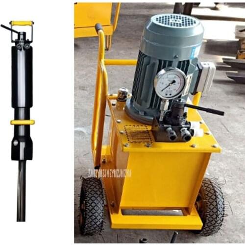 380V 4KW Electric Rock Splitting Machine Hydraulic Pressure Concrete Mine Rock Splitter Equipment With 1pc Splitting Gun