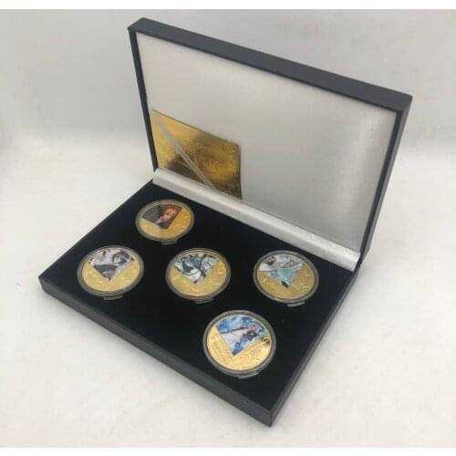 5 Designs Gold Bleach Coin Japanese Manga Classic Collectibles Japanese Commemorative Gift Dropshipping