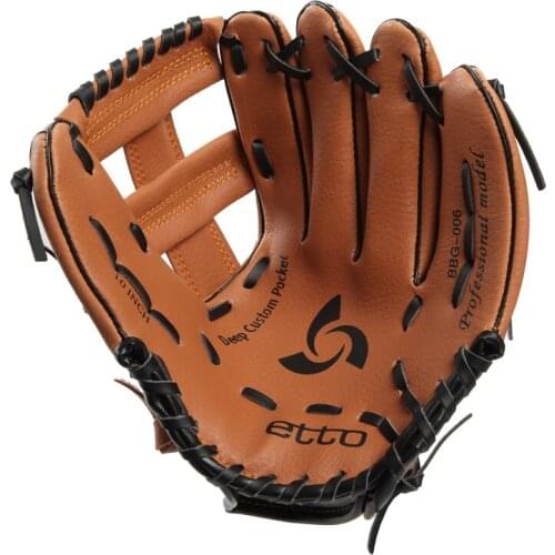 Brown Catchers Baseball Glove Leather Adult Men Right Hand Baseball Gloves Leather Left Hand Fielding Beisbol Softball ZP50BQ