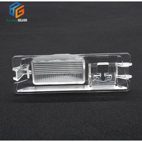 Green BGHR License Plate Lights Housing Car Rear View Camera Bracket For Nissan March/Micra K13 2010-2017