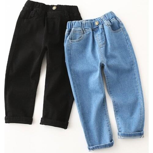 Spring Girls Jeans Baby Kids Jeans for Children Boys Girls Leggings Denim Pants Toddler Pants Girls Kids Pants for Boy Girl 2-8Y