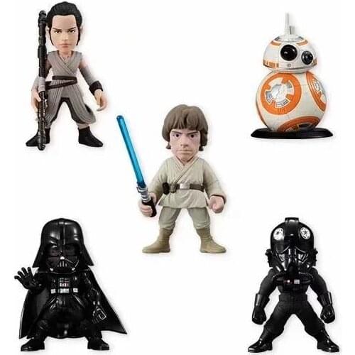 Disney Star Wars Darth Vader 5pcs/set 2-6cm Mini Action Figure Anime Decoration Collection Figurine Toys Model for Children Gift