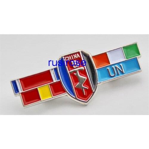 Custom shield plus rectangular combination badge, DIY soft enamel paint badge
