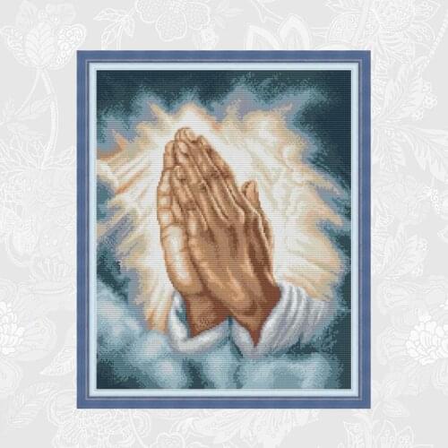 Embroidery Needlework Set, Hand Made Crafts Home Decor, Pray Paintings Counted Print On Canvas 14CT 11CT Cross Stitch kits