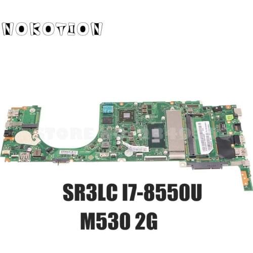 NOKOTION For Lenovo V330 V330-14IKB Laptop Motherboard 5B20Q59804 DLME1 V2 LA-F481P SR3LC I7-8550U CPU 4G RAM Radeon M530 2G GPU