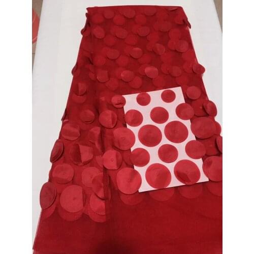 Latest French Lace Fabric 2021 High Quality African French 3d Lace Applique Beaded French Lace For Party Dresses CD21202