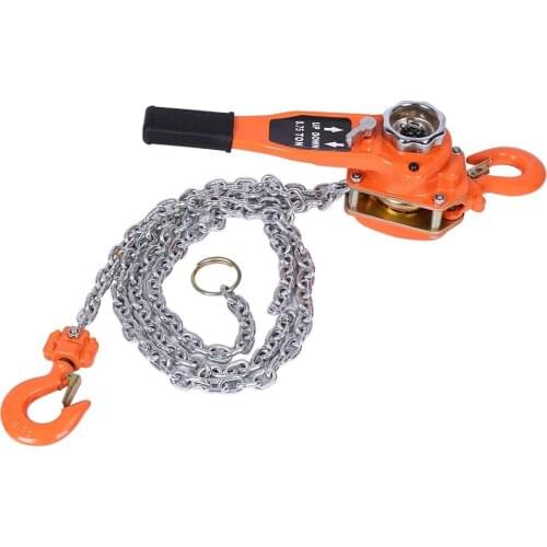 Lifting Chains 0.75t Orange Color Chain Block Hoist Ratchet Hoist Ratchet Lever Pulley Lifting 3meters Lifting Tools
