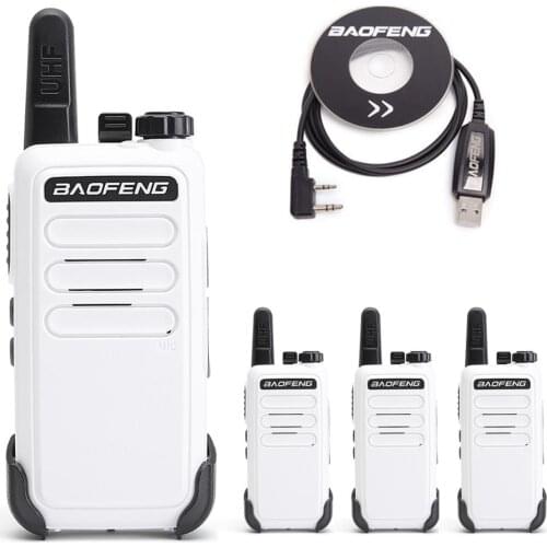 4PCS Baofeng BF-C9 Mini Walkie Talkie USB Charging VOX Two Way Radio Station Handy With Usb programming Cable