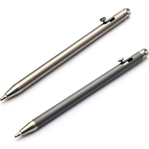 Portable Mini Titanium Pen EDC Gadget Keychain Outdoor Tool Equipment Pen Practical Environmental Outdoor Camping Hiking Tool