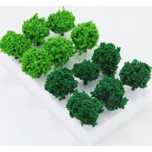 Dedicated To The Bush Model Scene 6 Light Green 6 Dark Green Sand Table Model Material Shrubs 2021 Hot Sale Dropshipping