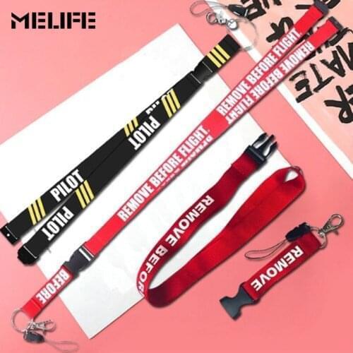 MELIFE Climbing Lanyards for Neck Strap For Card Badge Gym KeyChain Sport Lanyard DIY Hang Rope Keychain Remove Before Flight