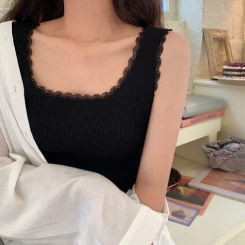 Sexy Tank Sexy Halter Tops Women Casual Sexy Lace Short Slim Sleeveless Girl Tops