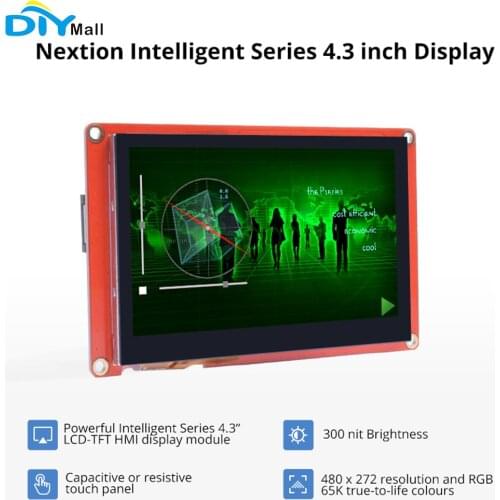 Nextion Intelligent Series 4.3 Inch LCD-TFT HMI Display Module Capacitive/Resistive CTP NX4827P043-011C NX4827P043-011R