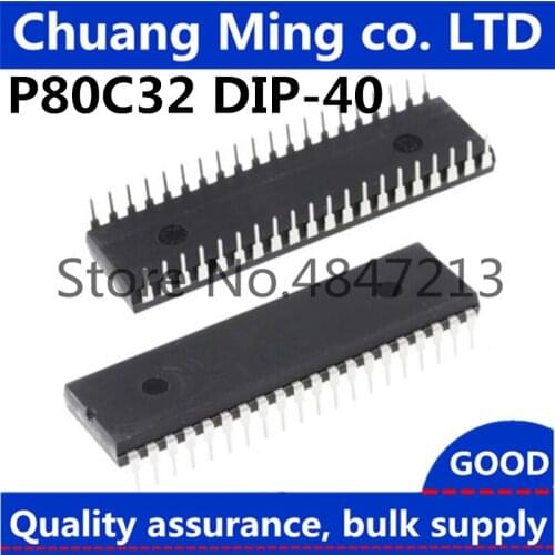 10pcs/lot P80C32 80C32 DIP-40 In Stock