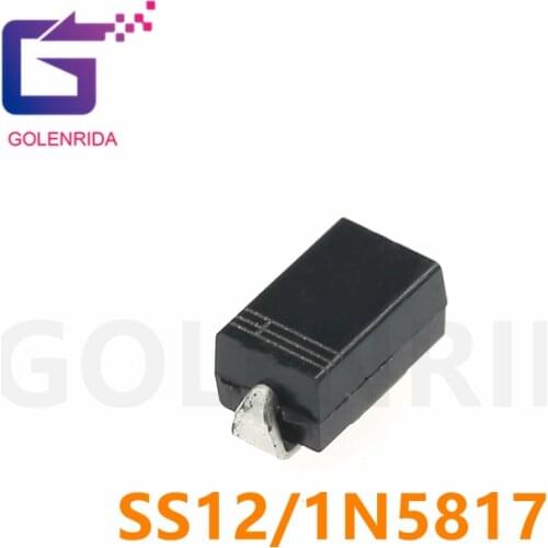 100pcs SMA 1N5817 smd 1A 20V do-214ac IN5817 Schottky diode SS12
