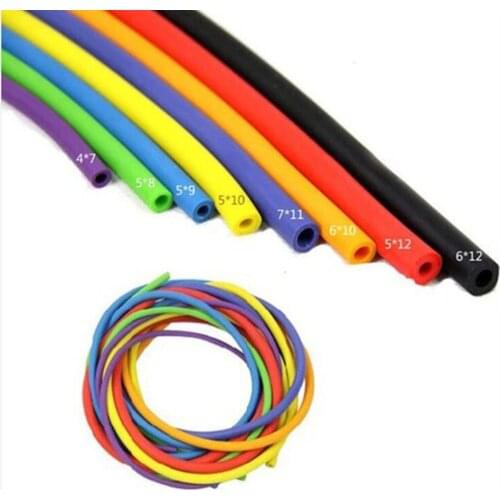 20M /Lot size 6*10/black/red Natural rubber band latex tube pull rope the latex tubes tourniquet rope elastic rope