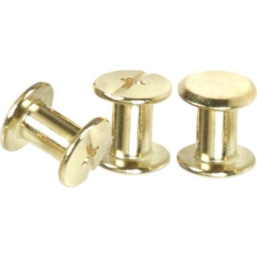 20 pcs M5*12 Plated Copper Account Screw Rivet /Book Screw / Album Sample Book Docking Cook Pin M5 Hardware
