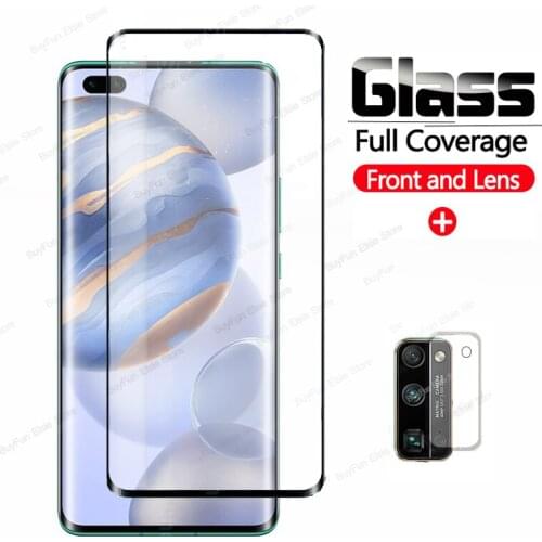 3D Curved Full Glue Tempered Glass On For Huawei Honor 30 Pro screen protector for honor 30pro + 30 pro+ covers glass film
