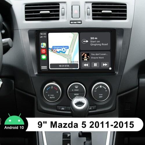 9 Inch Car Radio Stereo Android 10.0 With Carplay And Backup Camera Head Unit 1280*720 IPS RDS DSP For Mazda 5 2011-2015