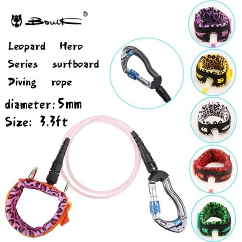 Boulk outdoor sports underwater flexible diving anti loss rope high quality pink diving safety rope anti lost artifact