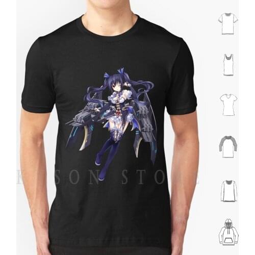 Noire T Shirt Diy Big Size Cotton Azur Lane Ship Anime Waifu Neptunia