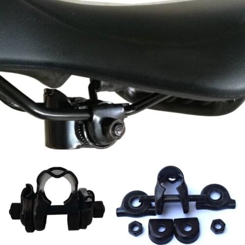 Black Aluminum Alloy Saddle Clip Tube Clip Saddle Holder Connector MTB Cycling Accessories