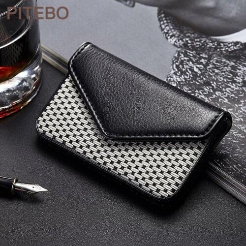 PITEBO Business men RFID cards credit cards bank cards wallets ladies business card boxes Super Slim tiny Super Practical
