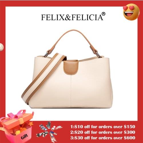 FELIX&FELICIA Factory Brand Fashion Retro Casual Women Totes Shoulder Bags Female Pu Leather Solid Color Handbag for Women 2021