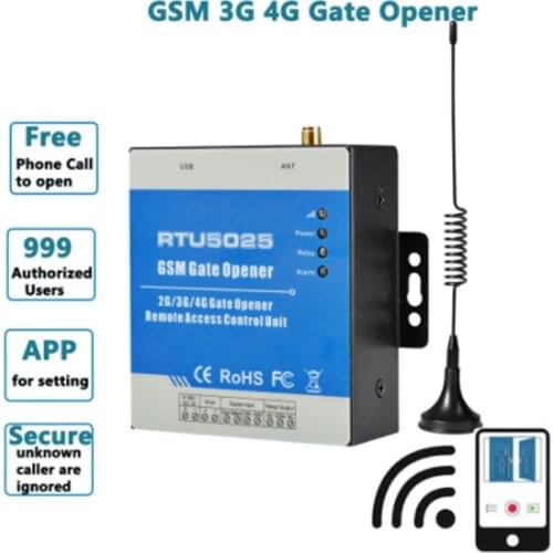 GSM Gate Opener RTU5025 3G Garage Door Open Remote Controller Quad Band Sensor