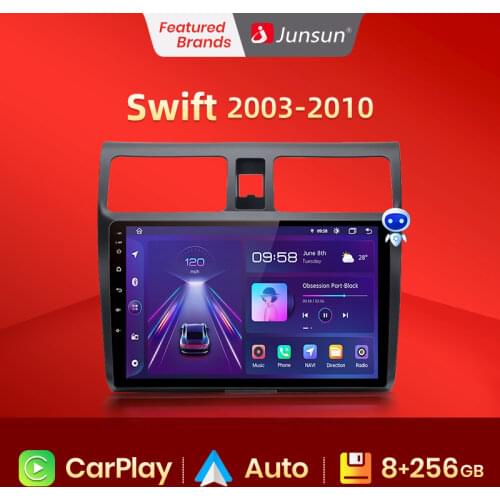 Junsun Android 10.0 Multimedia Player For Suzuki Swift 2003-2005 2006 2007 2008-2010 Car Radio AI Voice Control Navigation 2 Din