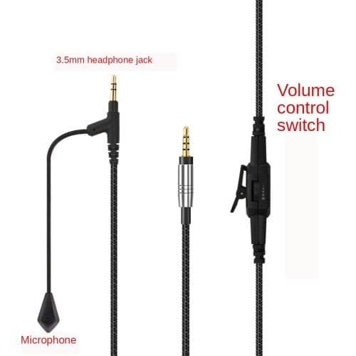 Computer game e-racing microphone headset 3.5mm to 3.5mm for Boom Microphone headset cable