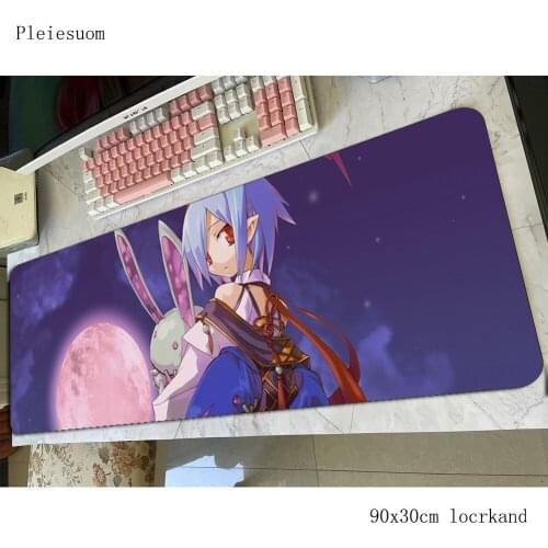 Disgaea mouse pad 90x30cm gaming mousepad anime Halloween Gift office notbook desk mat big padmouse games pc gamer mats