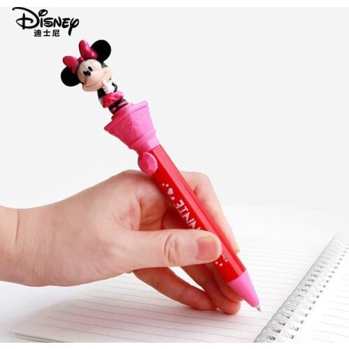 Disney Cute Stationery 3D Mickey Minnie Pens for School Ballpoint Pen Office Accessories Kawaii School Supplies Rollerball Pen
