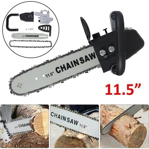 Upgrade 11.5inch Electric Chainsaw Bracket Adjustable Universal M10 Chain Saw Part Angle Grinder Into Chain Saw Garden Tools