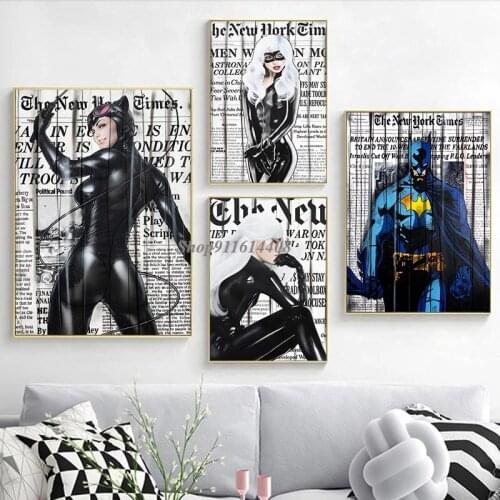Super Hero Marvel Movie Animation Superheroes Versus Villains Wall Art Posters Canvas Painting Anime Pictures Living Room Print