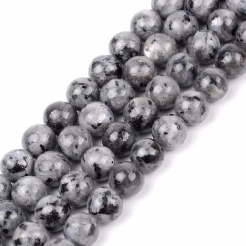 Wholesale Round Labradorite Beads Natural Stones For Needlework Jewelry Making 4 6 8 10 12mm Spacer Beads Handicraft Accessories