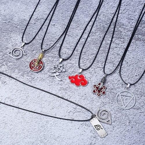 Anime Necklaces Geometric Star Red Cloud Sign Pendant Necklace Couple Necklace For Men Women Jewelry Wholesale 10pcs