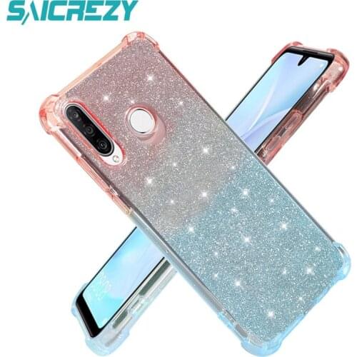 Anti Knock Corners Reinforced Phone Case Cover For Huawei P30 Lite P40 Pro Nova 6 SE 7i Shinny Shockproof Coque Nova 4E Case