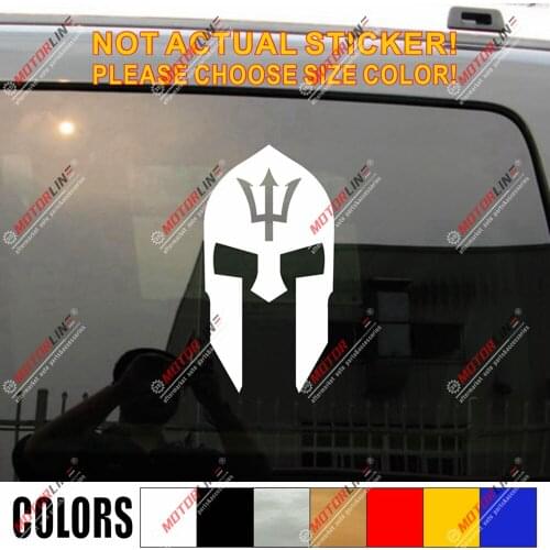 Sparta Molon Labe Spart Trident Barbados Decal Sticker Car Vinyl no background