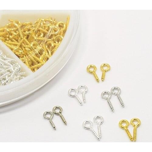 Three colors mixed Sheep eye nails screws claws nails boxed multi-specs handmade DIY Earring Necklace Jewelry Accessories XL292