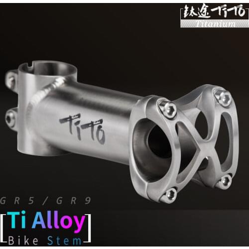 TiTo titanium Bicycle Stem MTB Bike Stem mountain Road handlebar Bike Stem 25.4mm/31.8mm x Length 50/60/70/80/90/100/110/120mm