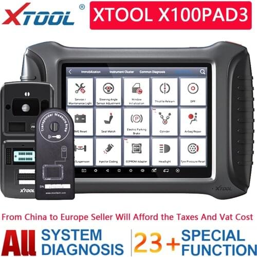 XTOOL X100 PAD3 With kc501 ks01 Professional OBD2 Diagnostic Tools Immo CAR OBD2 Key programmer Global Version Free Update