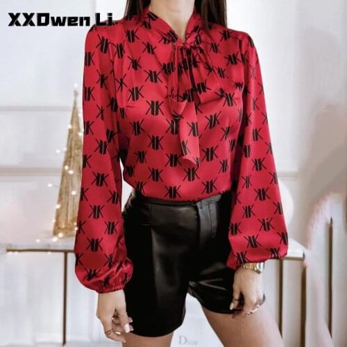 Женские красные рубашки XXOWENLI China At AliExpress