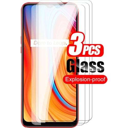 3pcs Protective Glass For Oppo Realme C3 C11 C15 Realmi 6S 6i Realmy 6 7 Pro C 3 11 15 17 6pro 7pro Screen Protector Cover Film